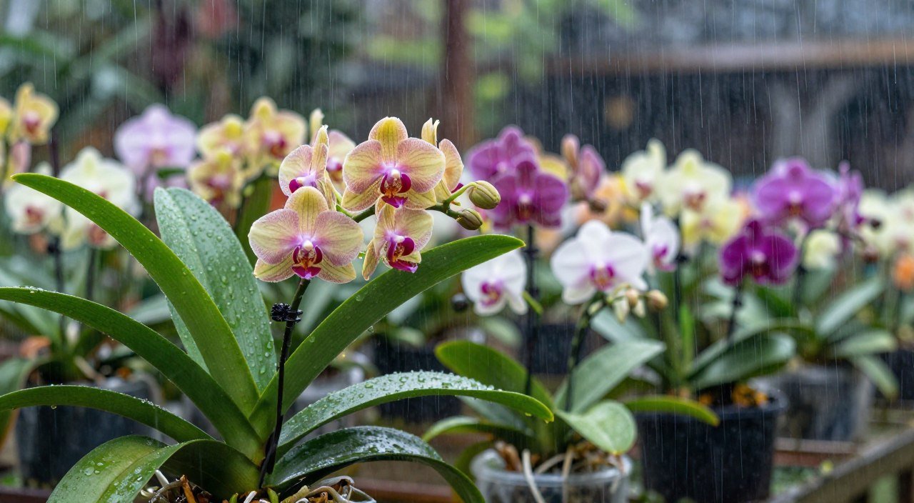 O Que Pode Acontecer com Suas Orquídeas Expostas à Chuva