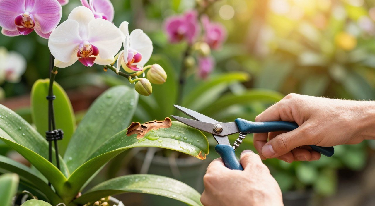 Quando Cortar Folha Danificada da Orquídea