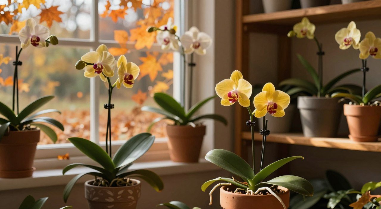 Raízes da Orquídea Crescem Mais Devagar no Outono?