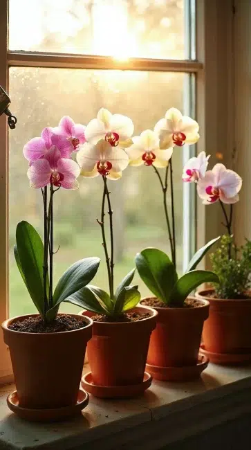 Regue orquídeas conforme a estação