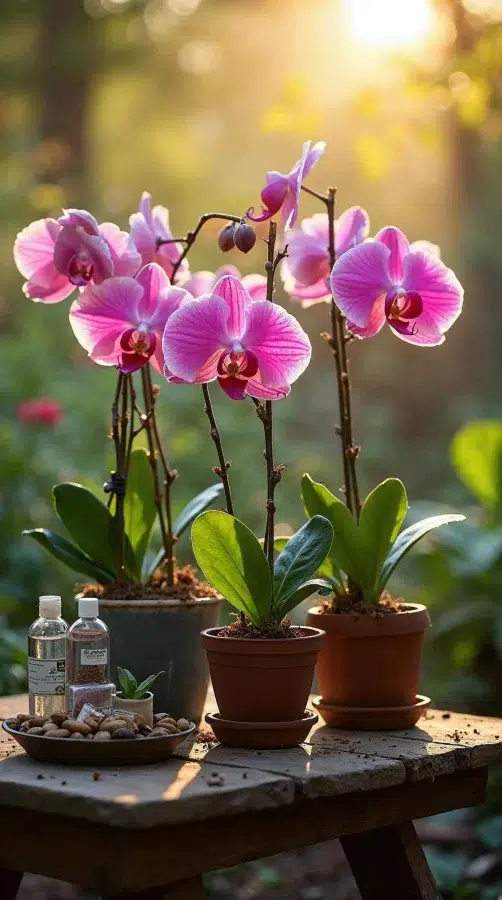 Orquídeas do jardim florindo mais rápido