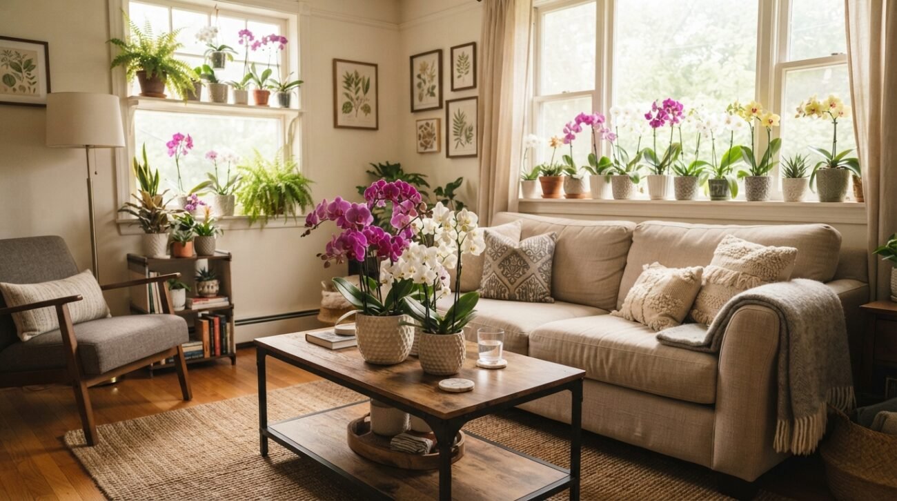 Onde colocar orquídeas em espaços pequenos